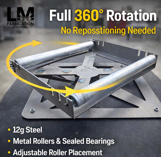 🔥 Sandblast Wheel Roller – 360° Rotating Wheel Spinner